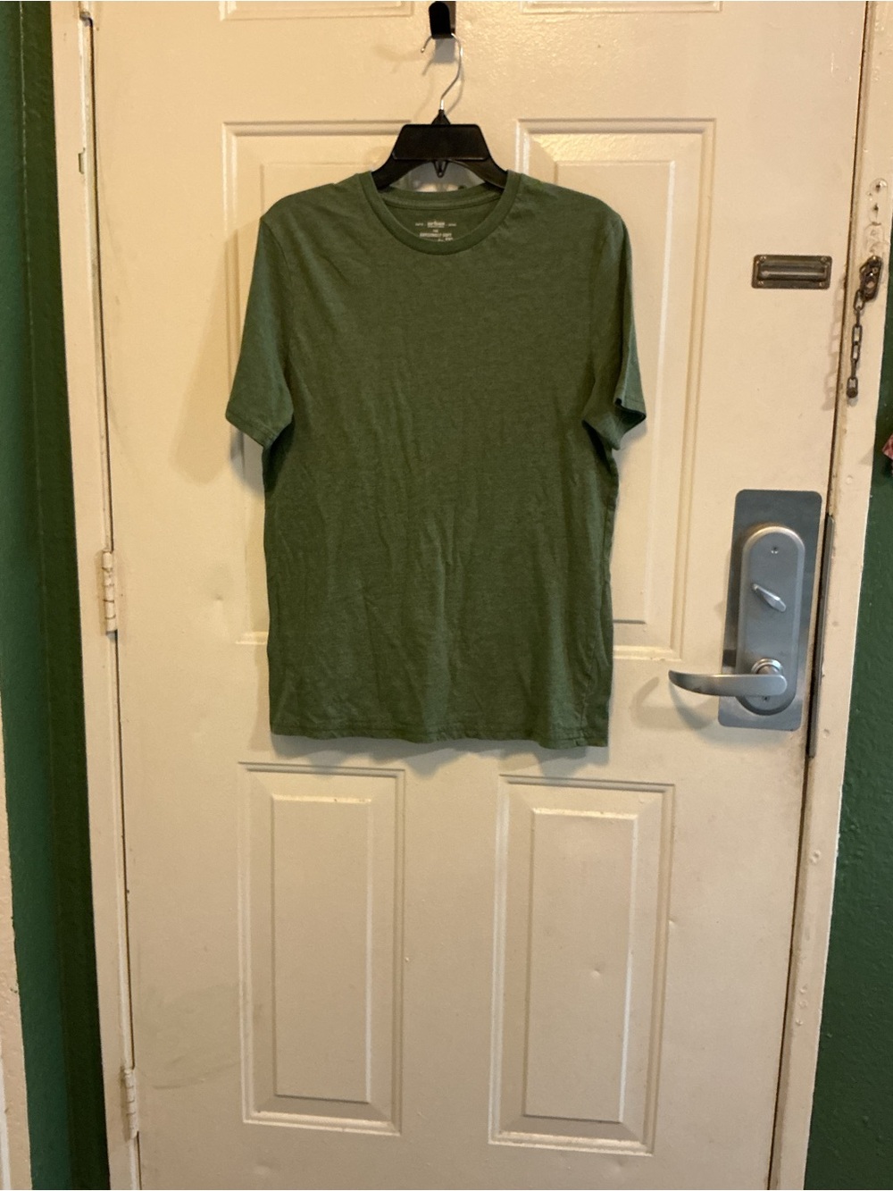 urban pipeline Men's Olive Crew Neck Short Sleeve Tee